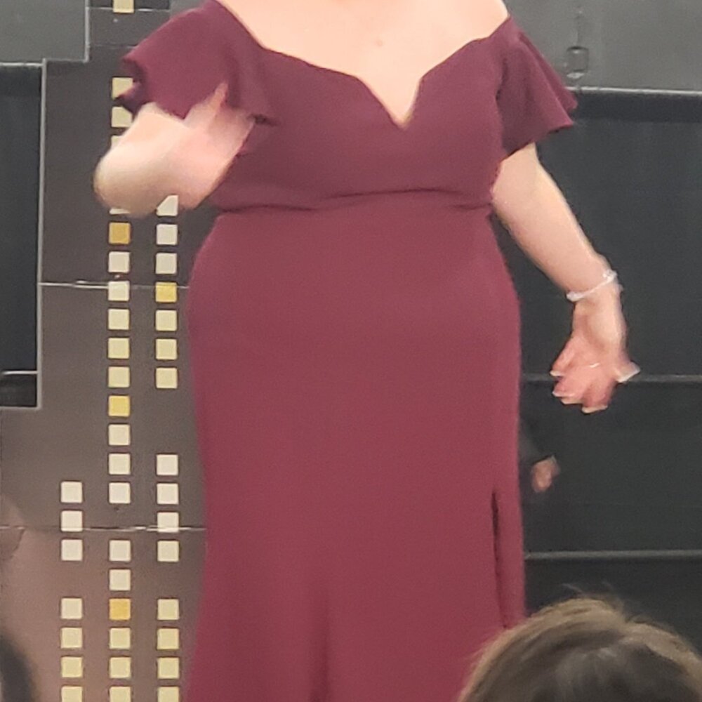 XSCAPE Burgundy Dress (183)